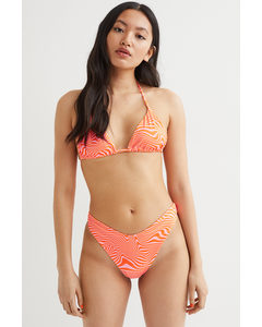 2er-Pack Bikinihosen Orange/Gemustert
