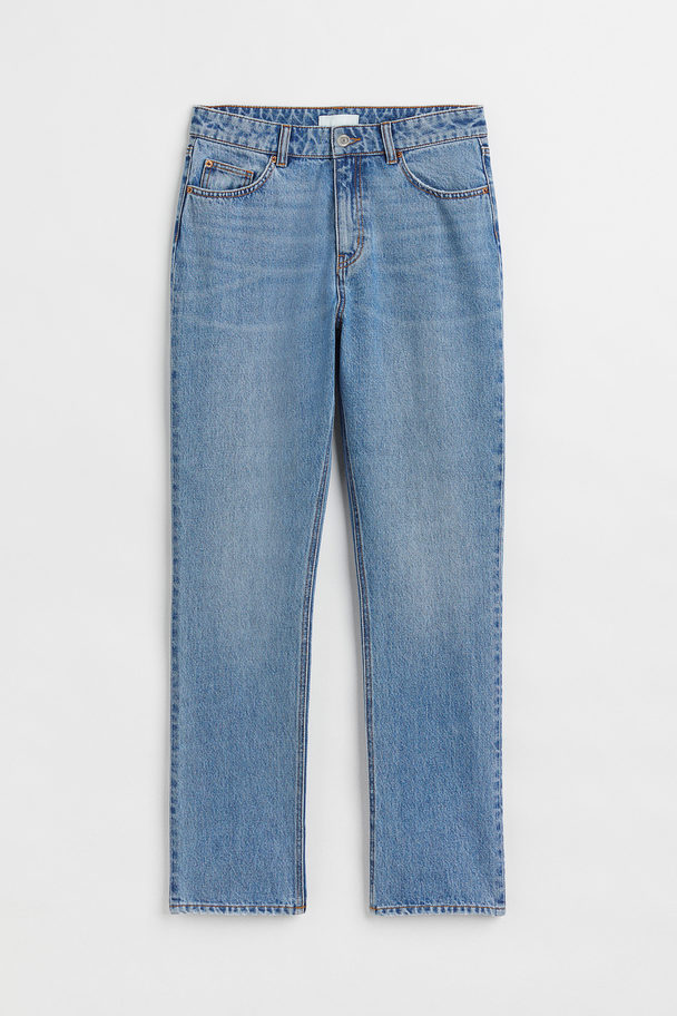 H&M Slim High Jeans Denimblauw