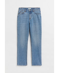 Slim High Jeans Denimblå