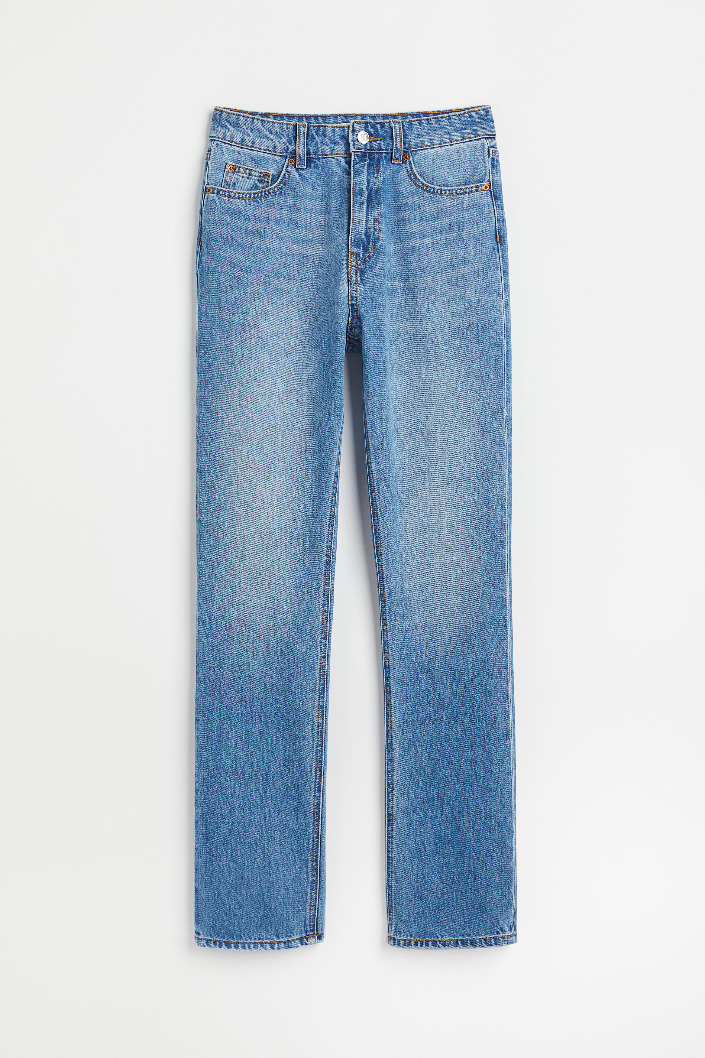 Billede af H&M Slim High Jeans Blå, Skinny jeans. Farve: Blue I størrelse 32