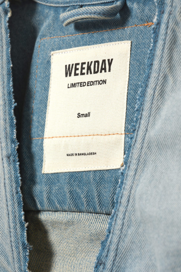Weekday Extend Denim Vest Dusty Blue