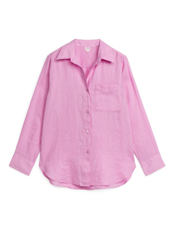 ARKET Linen Shirt Pink