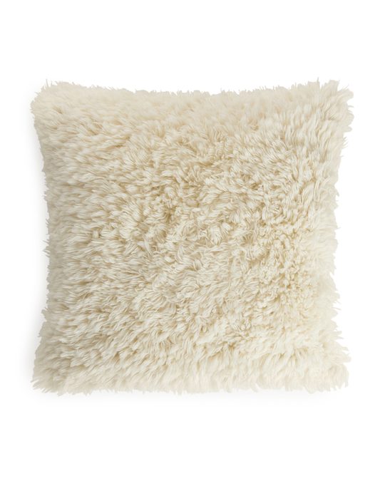 Arket Shaggy Wool Cushion Cover 50 X 50 Off-white