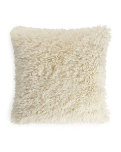 Shaggy Wool Cushion Cover 50 X 50 Off-white
