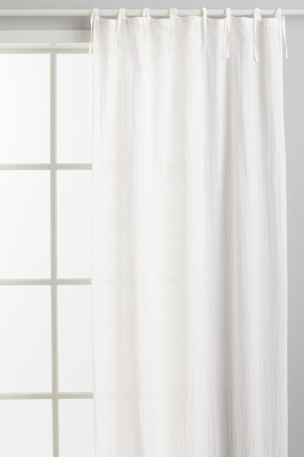 H&M HOME 2er-Pack Vorhänge aus Leinenmix Weiß