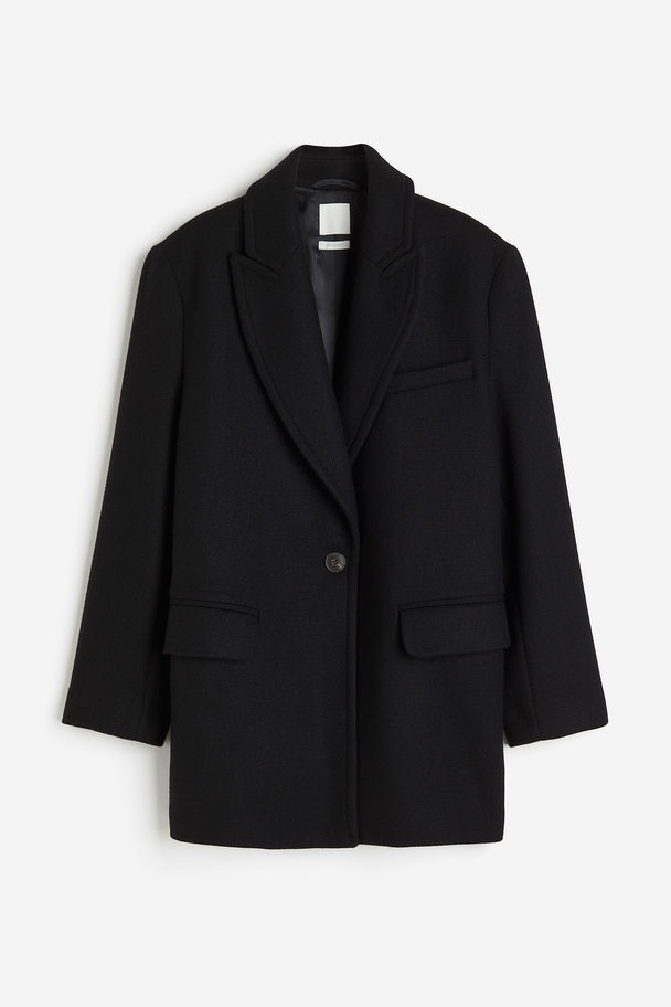 H&M Wool-blend Blazer Black