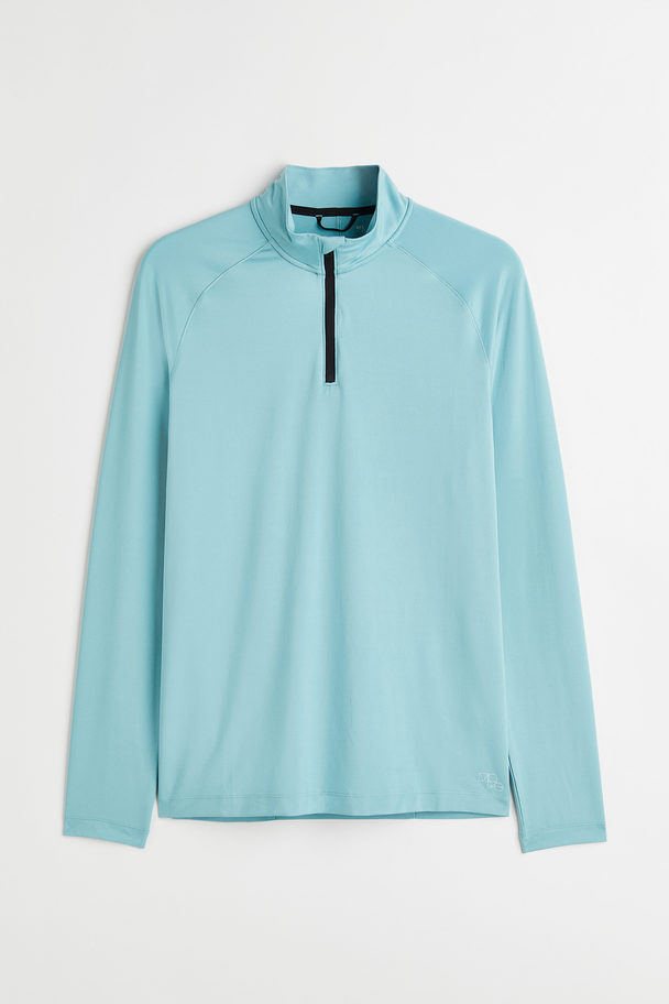 H&M Long-sleeved Sports Top Turquoise