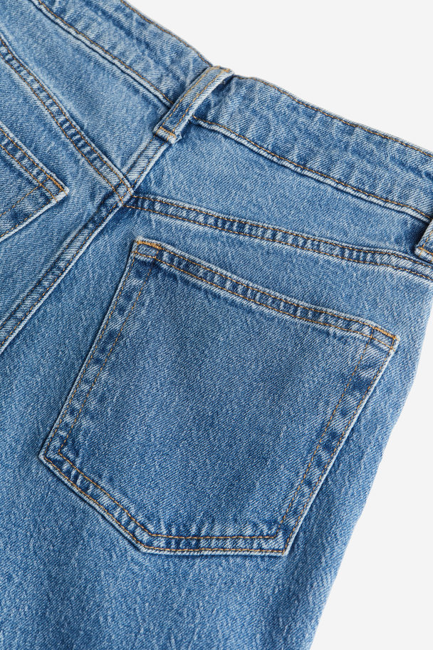 H&M Wide High Jeans Denimblau