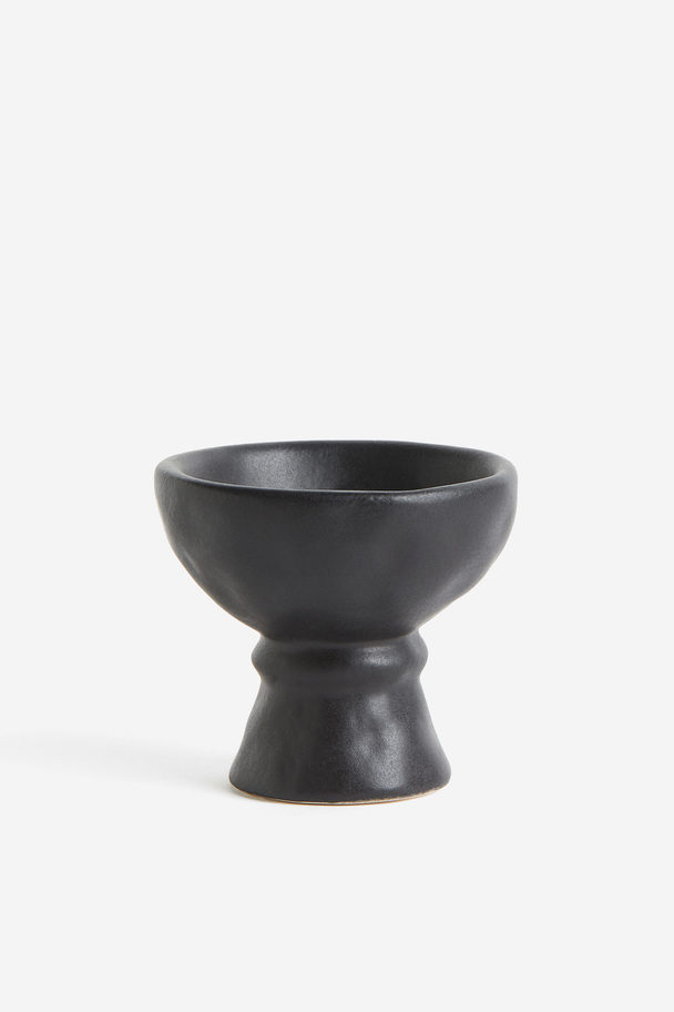 H&M HOME Pedestal Salt Bowl Black