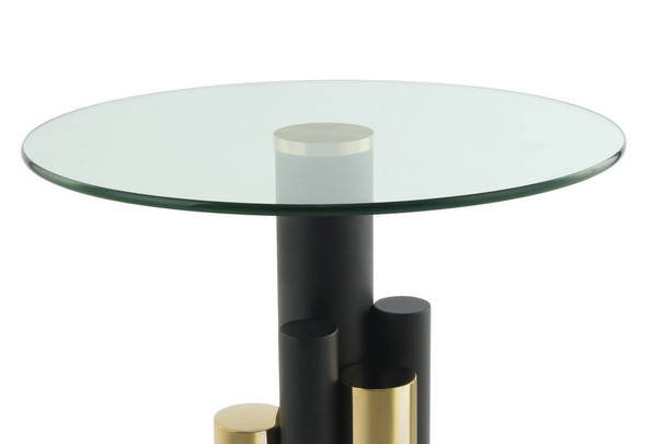 360Living Sidetable Ontario 225 Gold / Clear