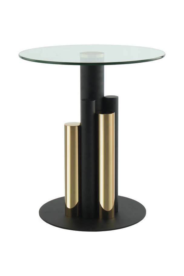 360Living Sidetable Ontario 225 Gold / Clear