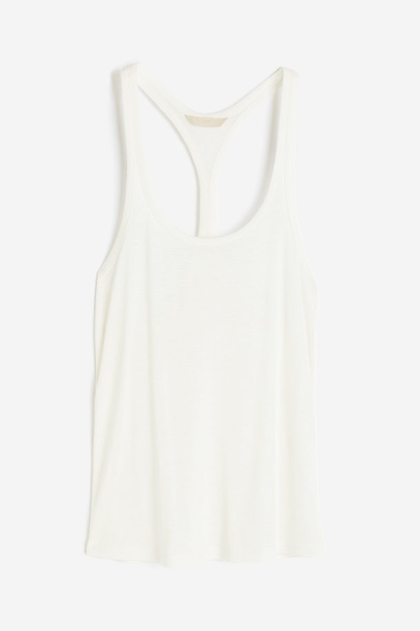 H&M Lyocell Vest Top White