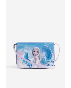 Printed Shoulder Bag Light Purple/frozen