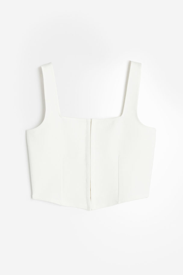 H&M Square-neck Vest Top White