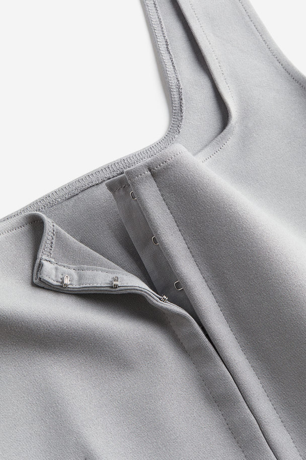 H&M Square-neck Vest Top Light Grey