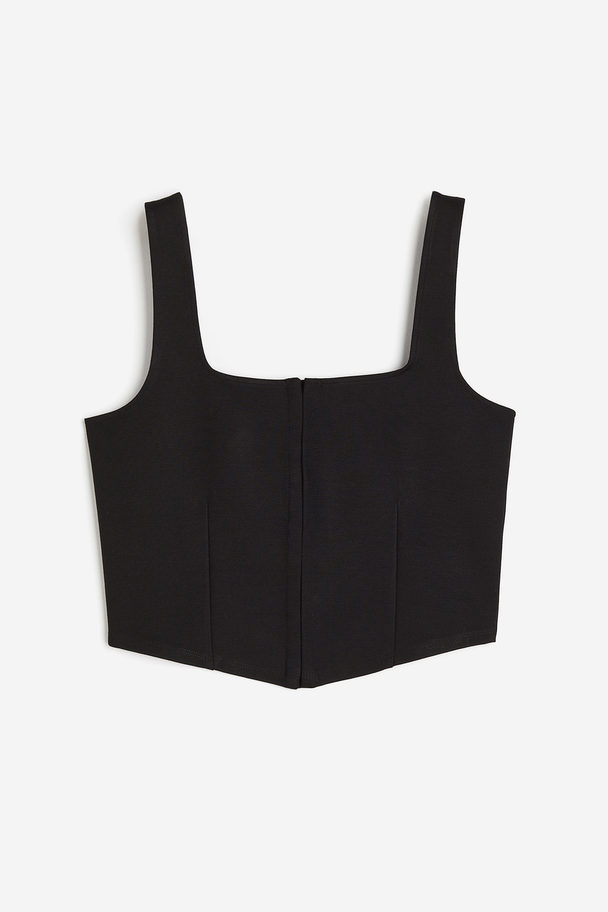 H&M Square-neck Vest Top Black