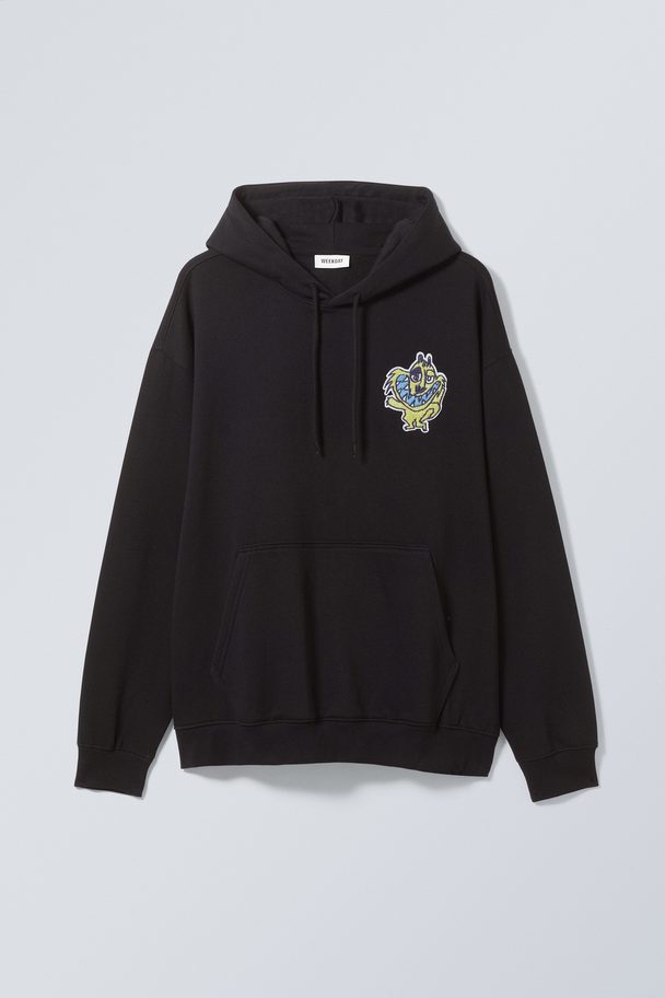 Weekday Oversized Embroidered Hoodie Exhale