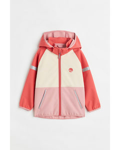 Water-resistant Softshell Jacket Brick Red/natural White