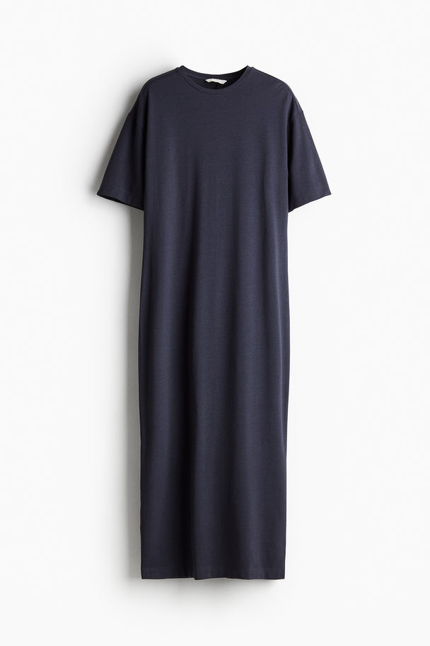 H&M T-Shirt-Kleid Marineblau