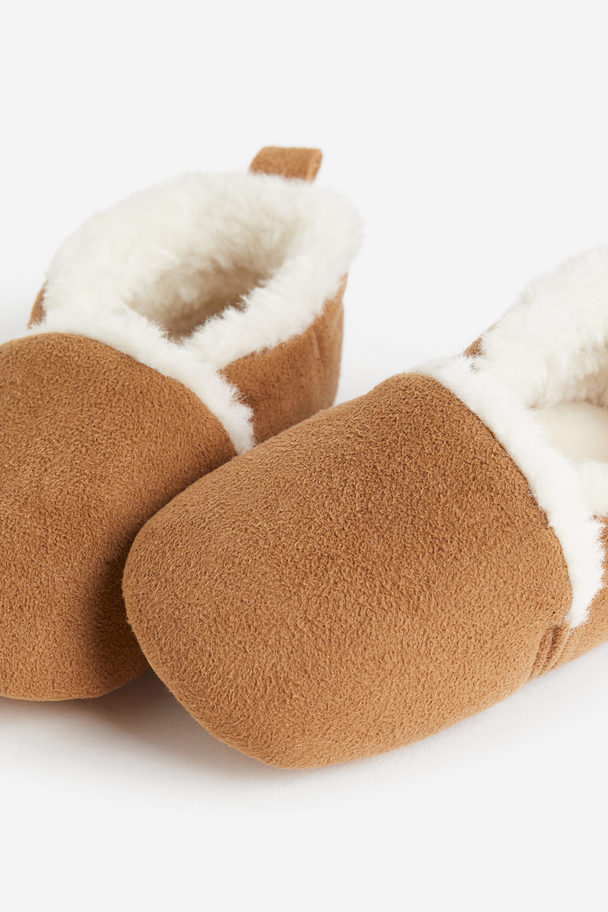 H&M Soft Slippers Brown