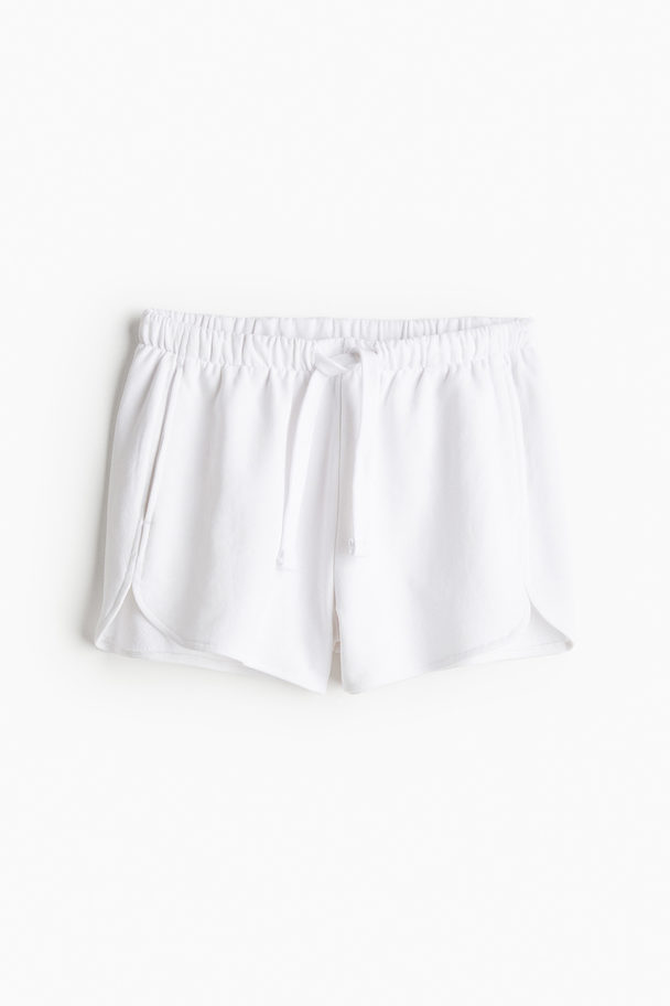 H&M Sweatshorts Weiß