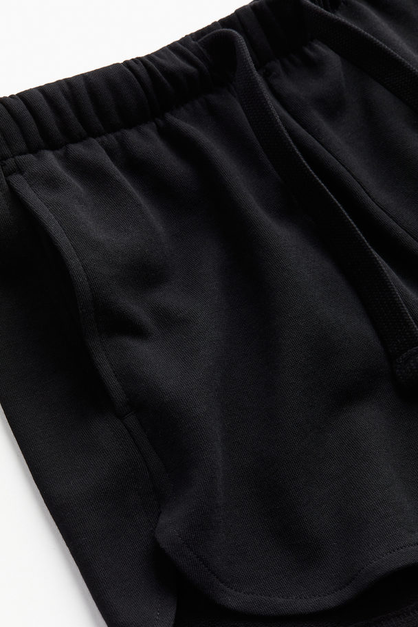 H&M Sweatshorts Schwarz