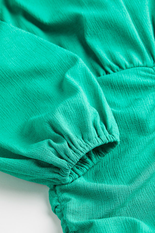 H&M Jerseykleid mit Raffungen Grün