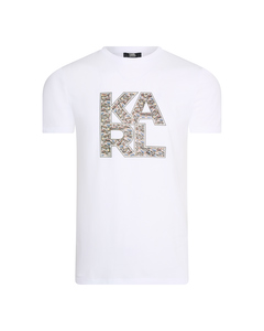 Karl Lagerfeld Library Logo Shirt Hvid