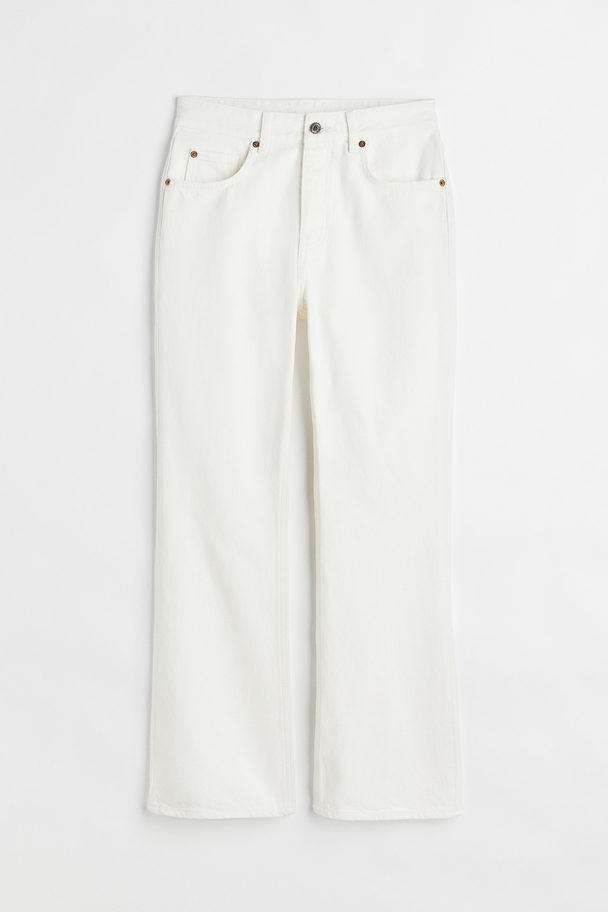 H&M Flared High Ankle Jeans White