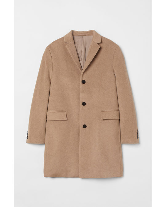 H&M Cashmere-blend Coat Beige