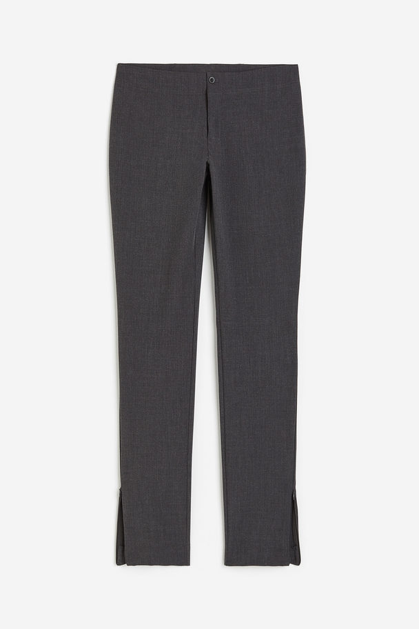 H&M Twill Trousers Dark Grey