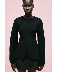Pullover aus Wollmischung Schwarz