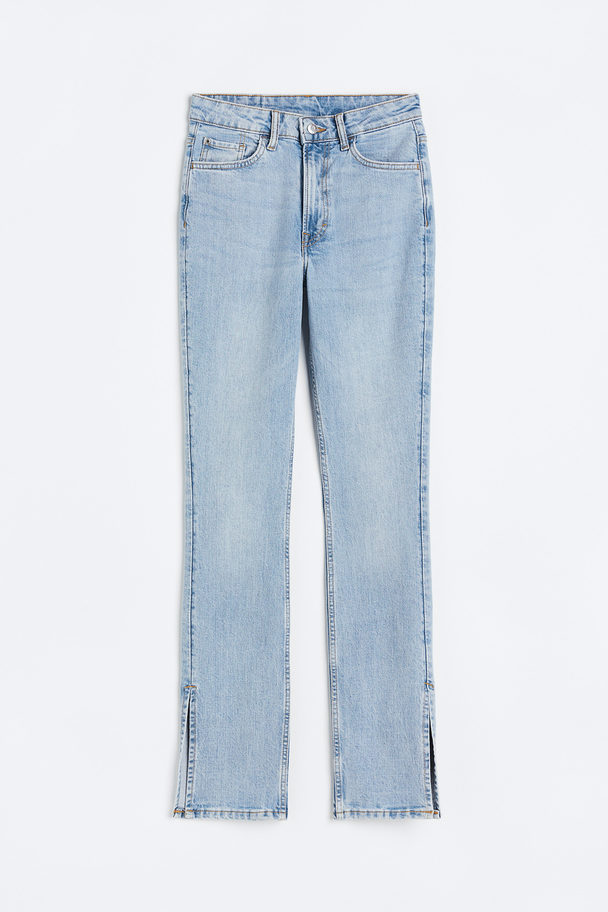 H&M Skinny High Jeans Light Denim Blue