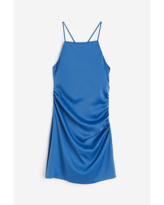 Draped Dress Blue