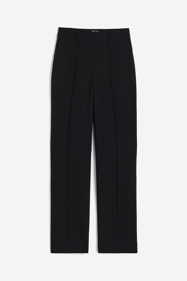 H&M Hose aus Wollmischung Schwarz