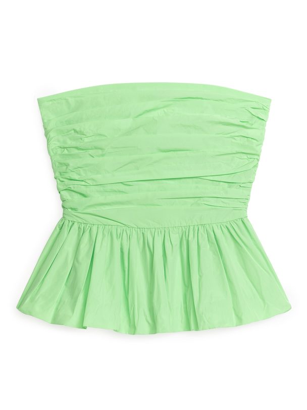 ARKET Ruched Bustier Green