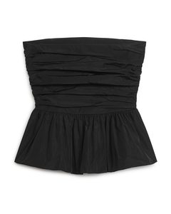 Ruched Bustier Black