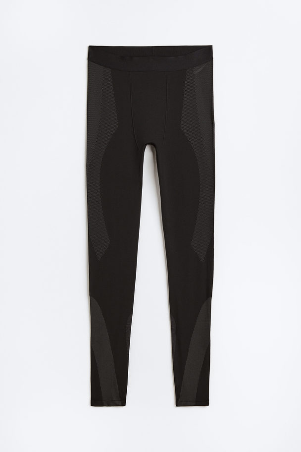 H&M Seamless Sporttights aus DryMove™ Schwarz