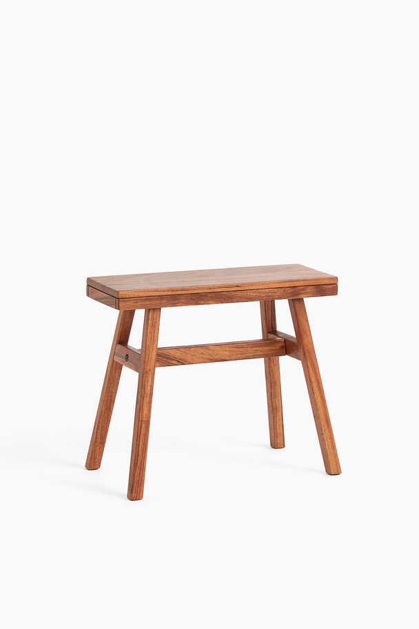H&M HOME Wooden Stool Brown