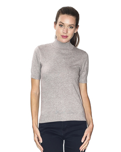 Turtleneck Short Sleeves Sweater