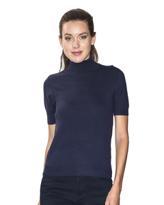 Turtleneck Short Sleeves Sweater