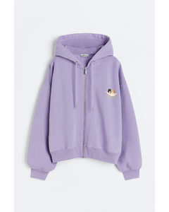 Engel-zip-hoodie Lavendel Violett