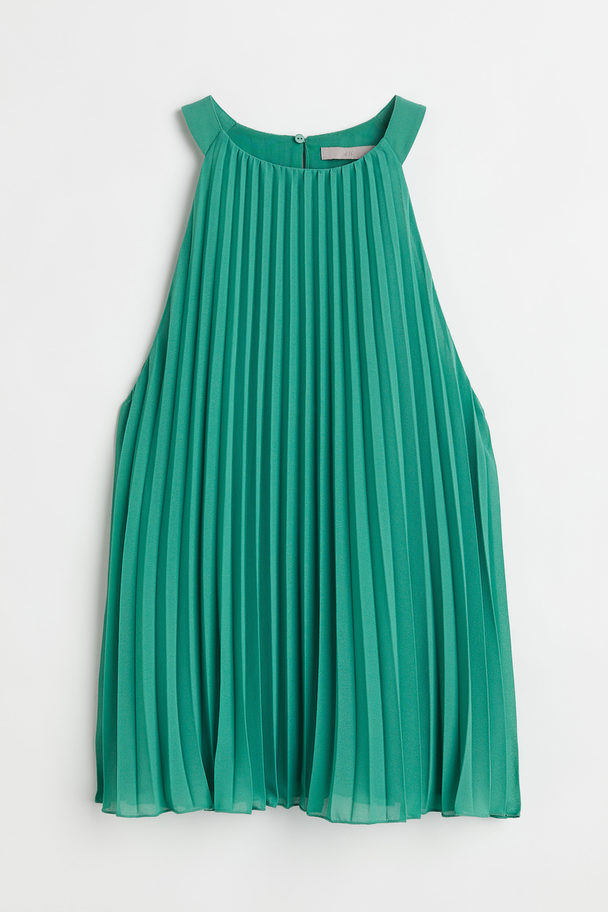 H&M Pleated Top Green