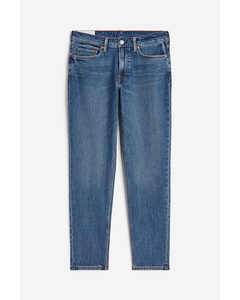 Regular Tapered Jeans Blau