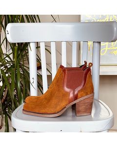 Maine Light Brown Suede Ankle Boots