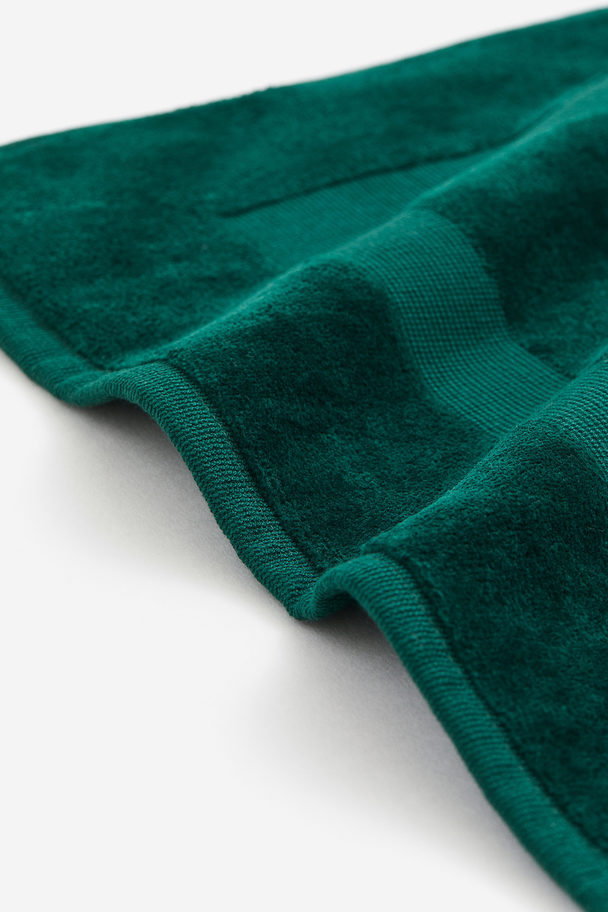 H&M HOME Velour Bath Mat Dark Green