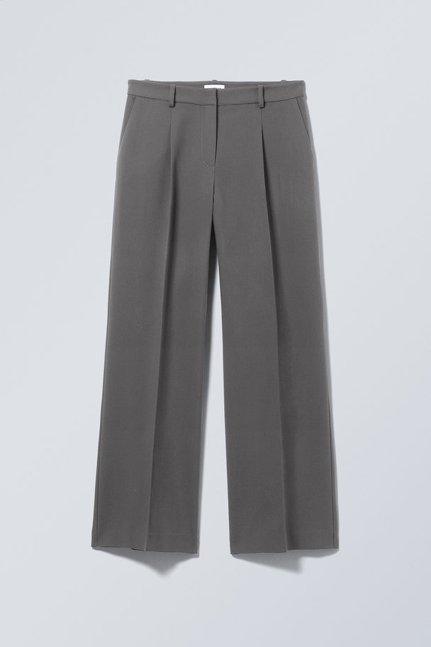 Weekday Relaxed Fit Suiting Trousers Dark Grey