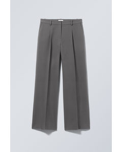 Relaxed Fit Suiting Trousers Dark Grey