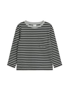 Striped Long Sleeve Black/grey