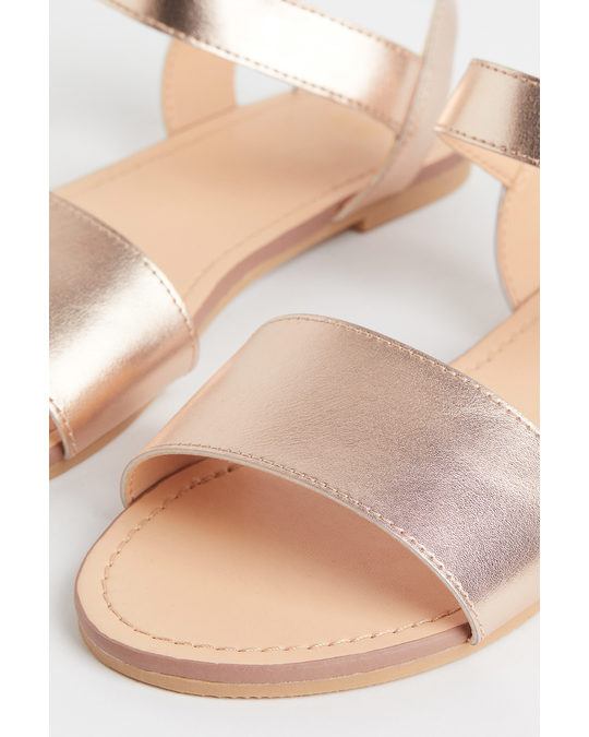 H&M Sandals Rose Gold-coloured